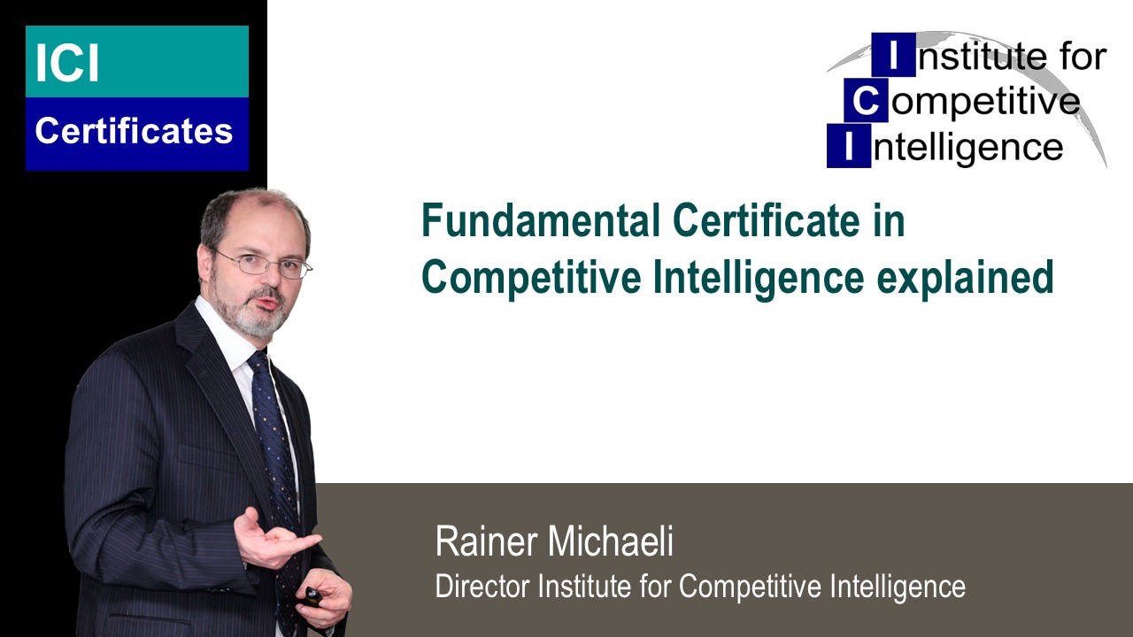 Fundamental Certificate Competitive Intelligence explained